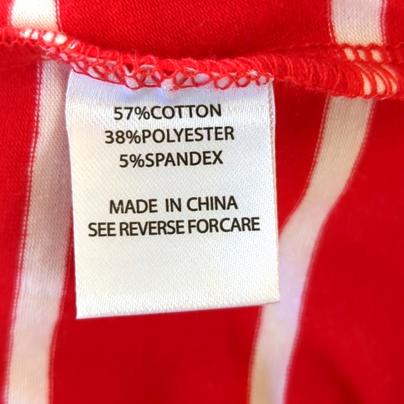 ❤️Kate Park Striped Heart Bling Tee NWT size pet. M - Picture 10 of 11